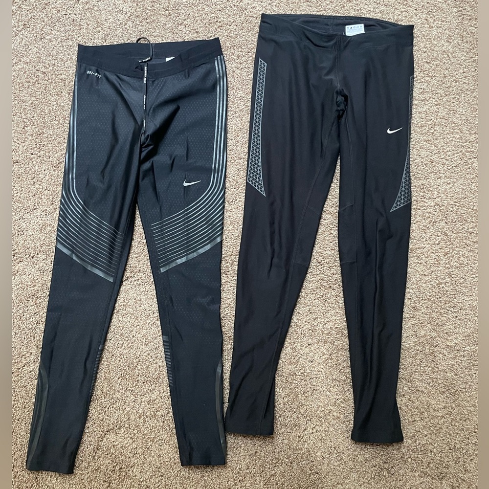 Nike Black Running Leggings - set of two